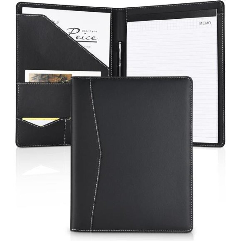 Pacific Mailer Padfolio Leather Binder, Interview Legal Document Organizer